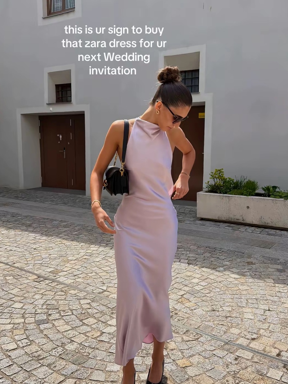 Zara Open-Back Halter Satin Maxi Dress - Lavender - Picture 3 of 7